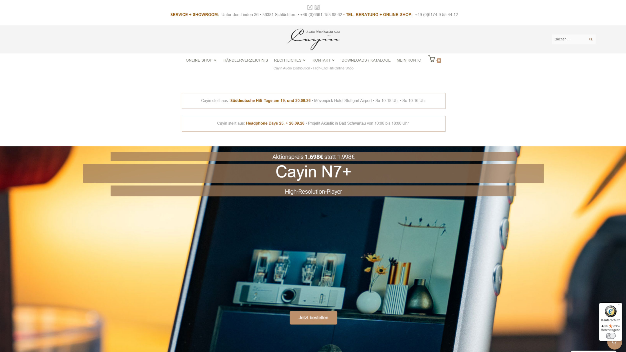 Cayin Audio | N7+